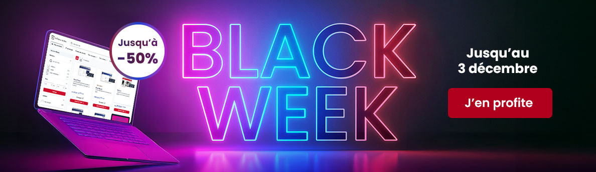 Black week : jusqu'à -50% sur les produits numériques