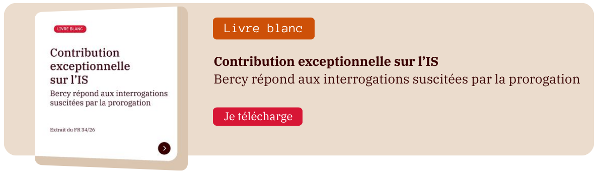 Contribution exceptionnelle sur l’IS