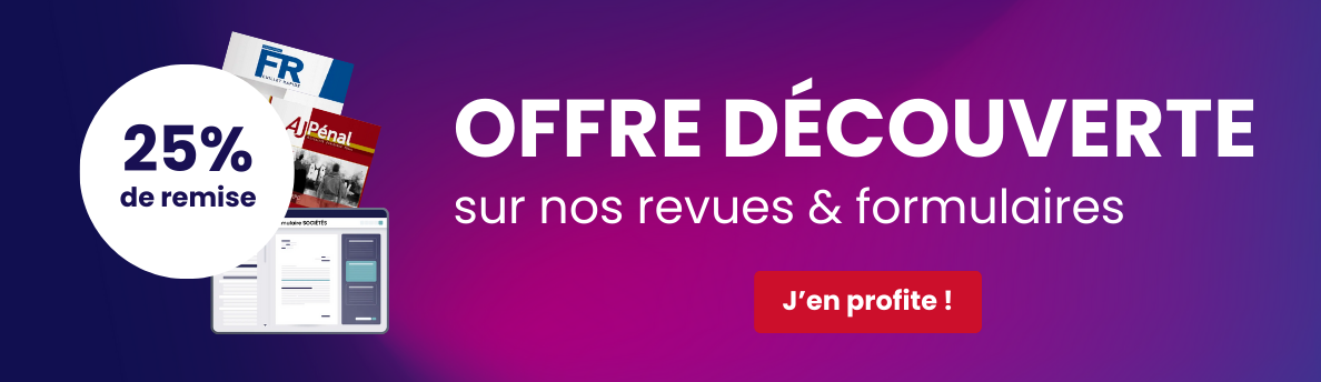 25% sur les revues et formulaires